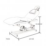 Массажная кушетка "HZ-3693A" 1 мотор